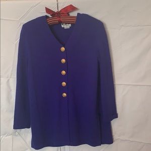 Vintage J.S.S. Royal blue cardigan - size L